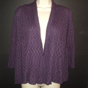 Kimchi Blue M Purple Cardigan Sweater Open Front
